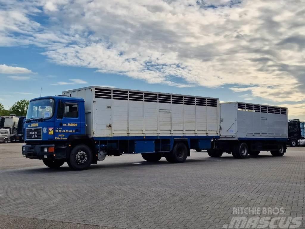 MAN 19.372 4x2 Livestock Guiton - Truck + Trailer - Ma Camiões de transporte de animais