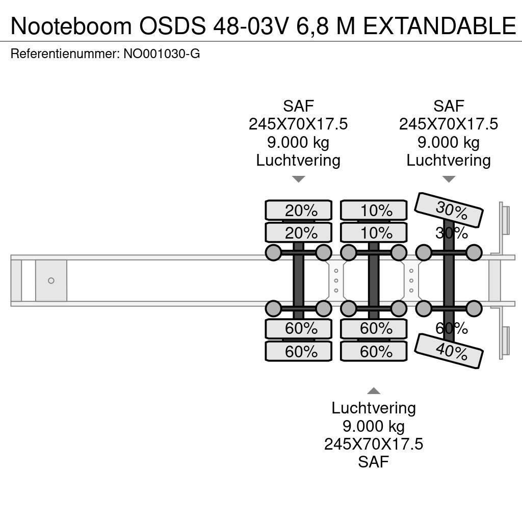 Nooteboom OSDS 48-03V 6,8 M EXTANDABLE Semi Reboques Carga Baixa