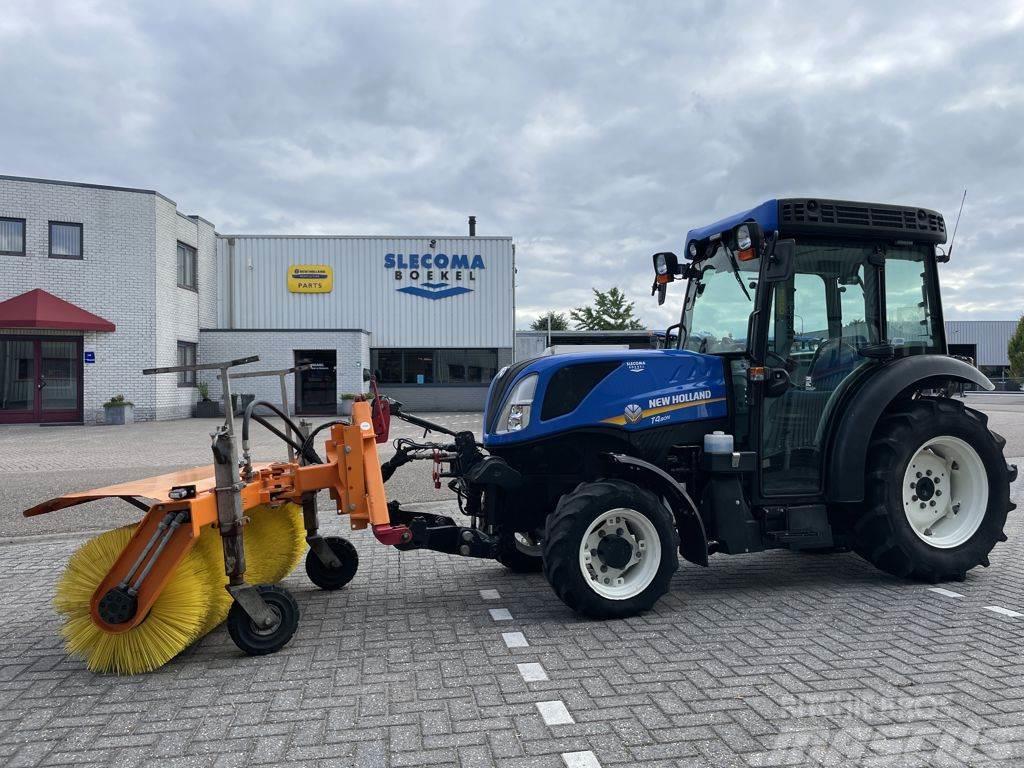 New Holland T4.80N & Sweeper Tratores Agrícolas usados