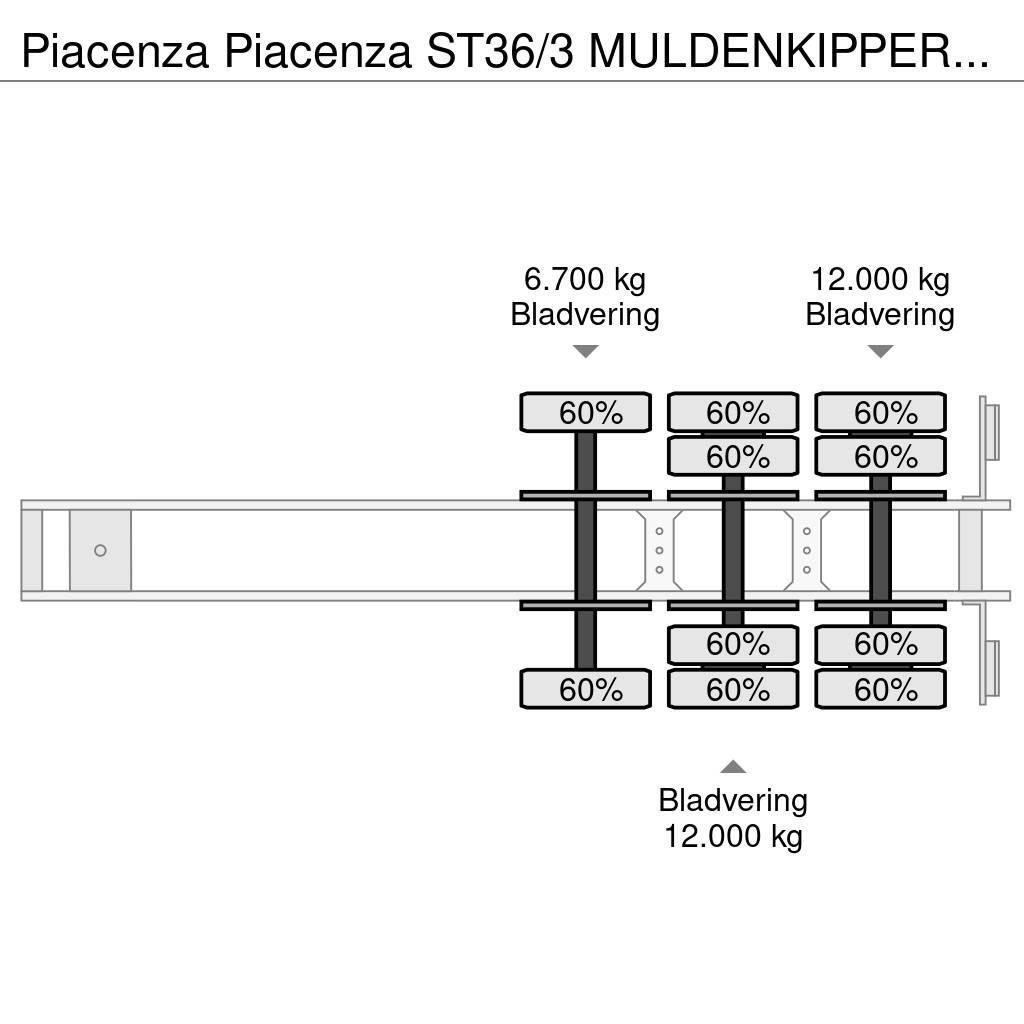 Piacenza ST36/3 MULDENKIPPER 26cbm Semi Reboques Basculantes