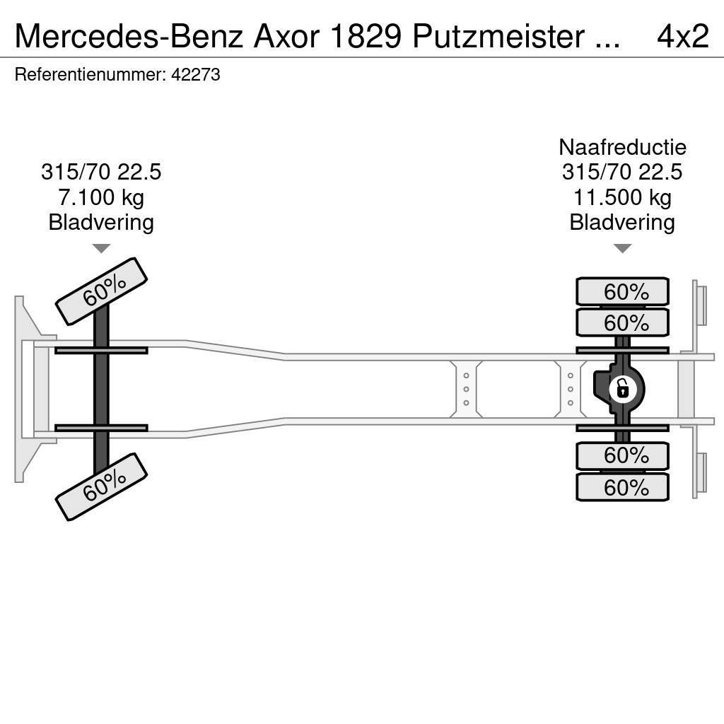 Mercedes-Benz Axor 1829 Putzmeister M20-4 20 meter Camiões bomba Betão