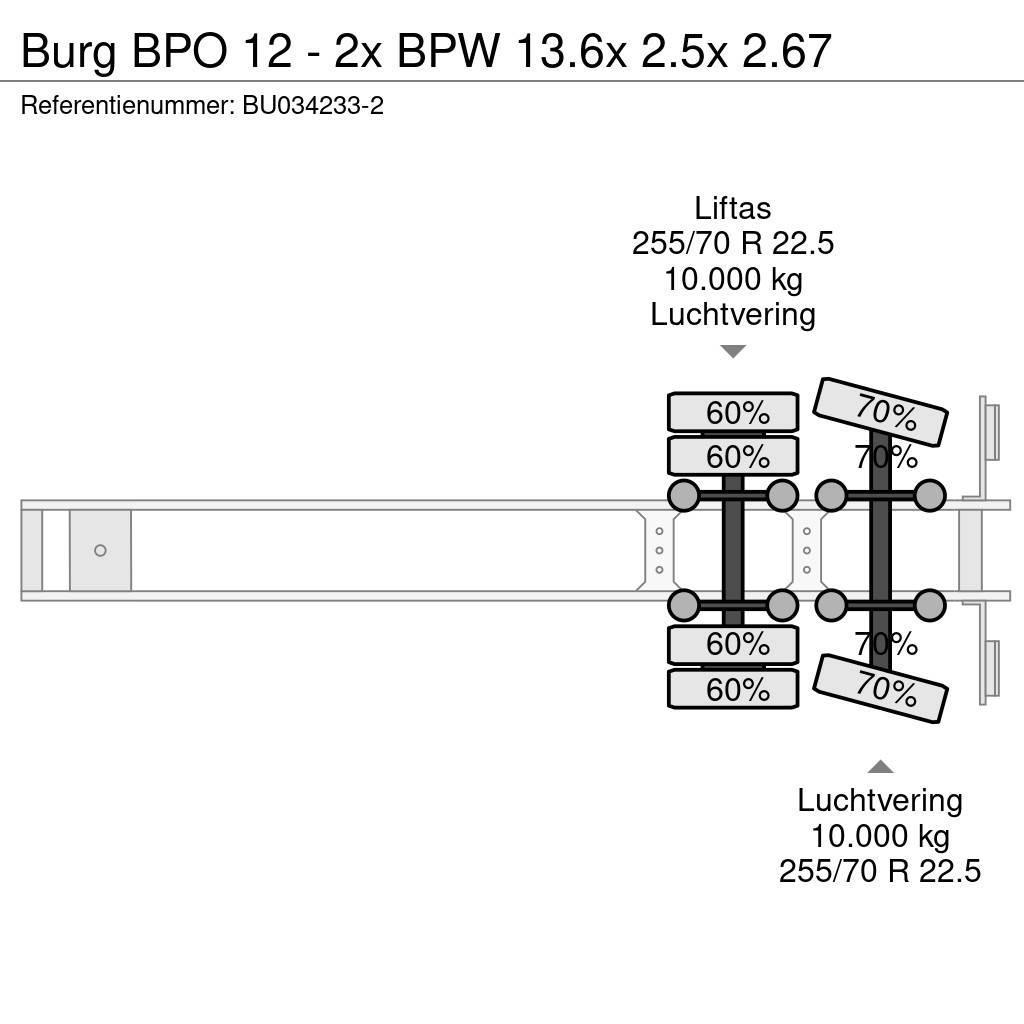 Burg BPO 12 - 2x BPW 13.6x 2.5x 2.67 Semi Reboques Isotérmicos
