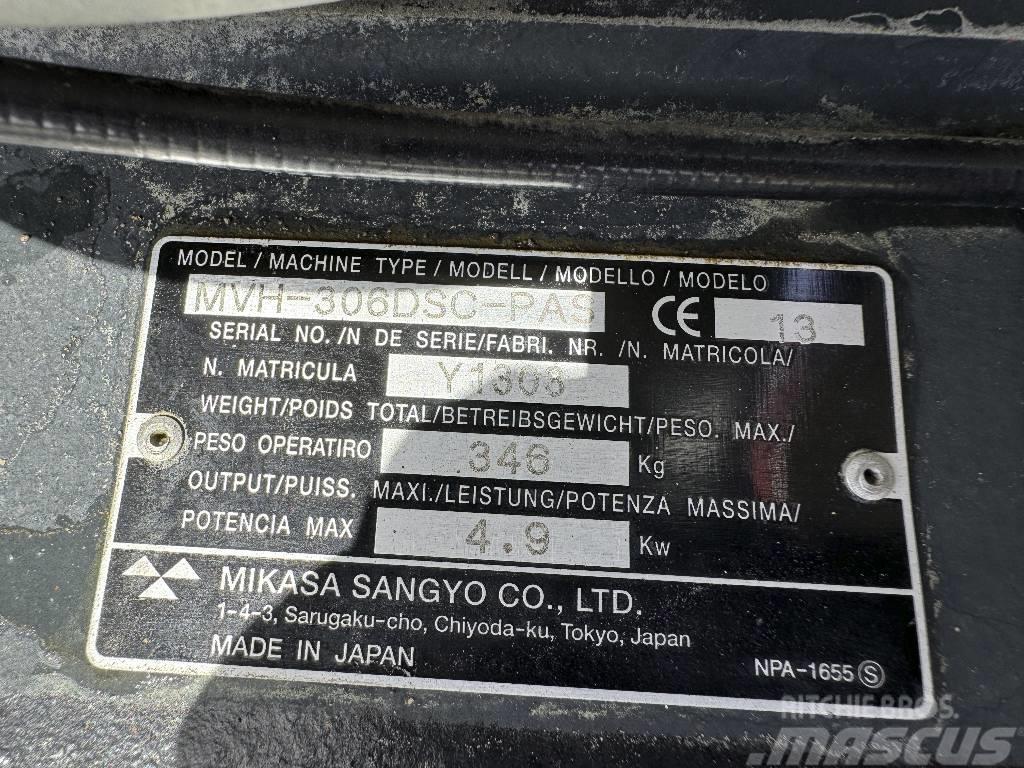 Mikasa MVH-306DS Yanmar Diesel Motor Rüttelplatte Placas compactadoras