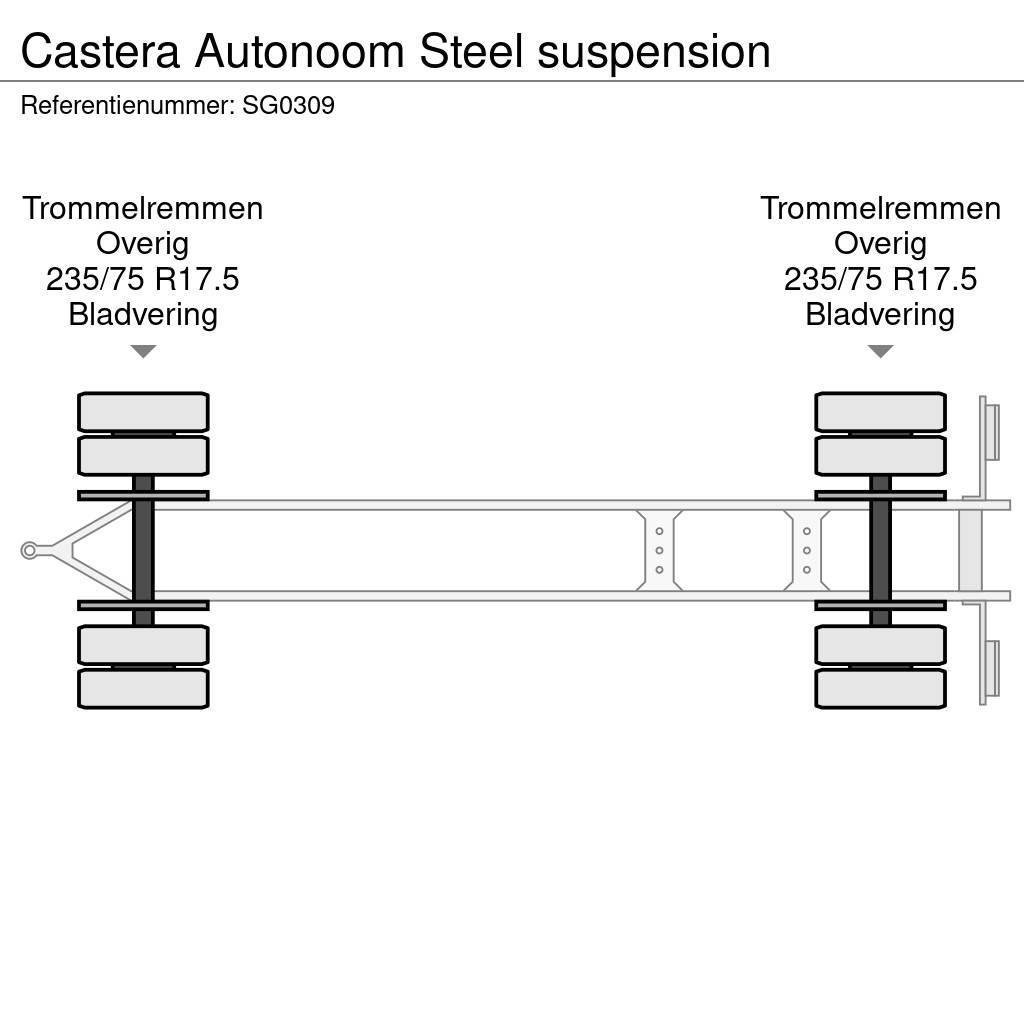 Castera Autonoom Steel suspension Reboques estrado/caixa aberta