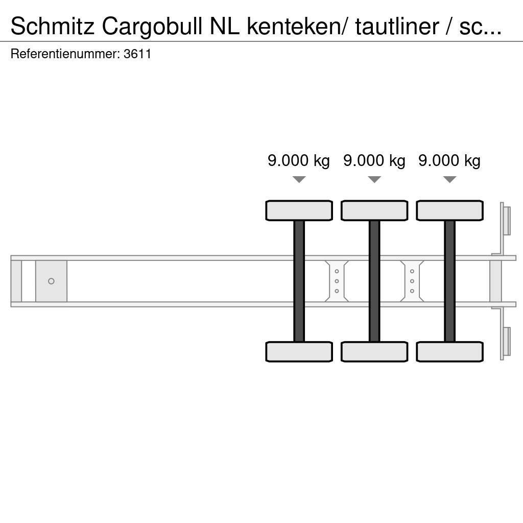 Schmitz Cargobull NL kenteken/ tautliner / schuifzeil / laadklep Semi Reboques Cortinas Laterais
