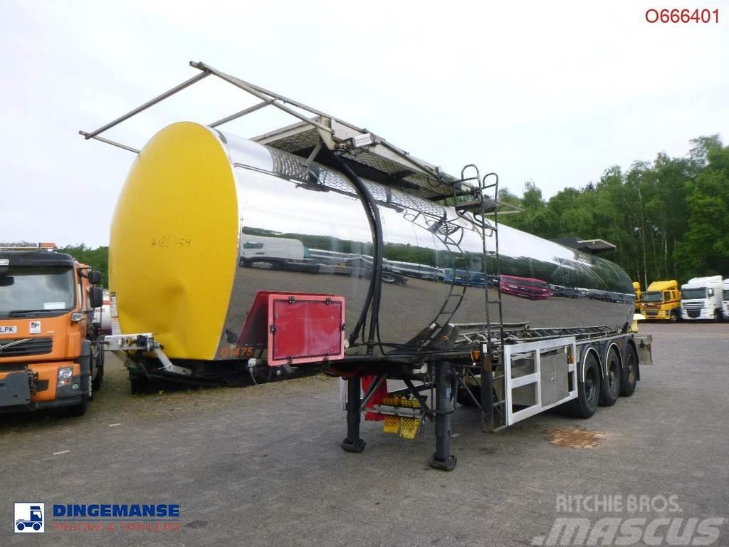  Crane Fruehauf Bitumen tank inox 28 m3 / 1 comp Semi Reboques Cisterna