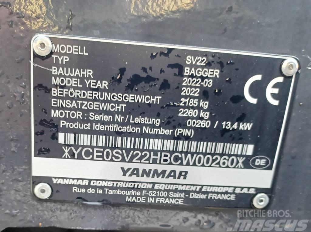 Yanmar SV 22 Mini Escavadoras <7t