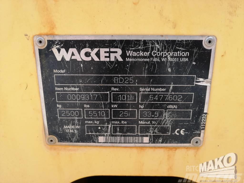 Wacker RD25 Cilindros Compactadores tandem