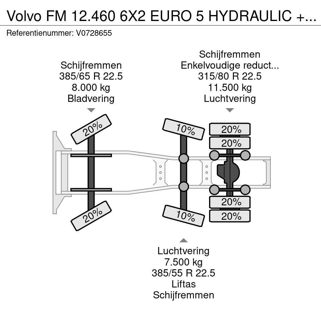 Volvo FM 12.460 6X2 EURO 5 HYDRAULIC + i-Shift APK Tractores (camiões)
