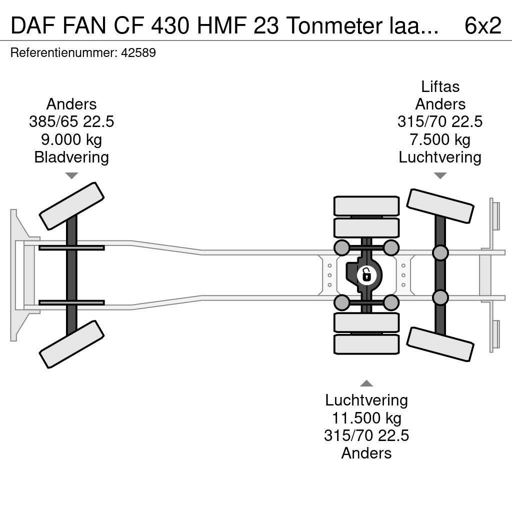 DAF FAN CF 430 HMF 23 Tonmeter laadkraan Camiões Ampliroll