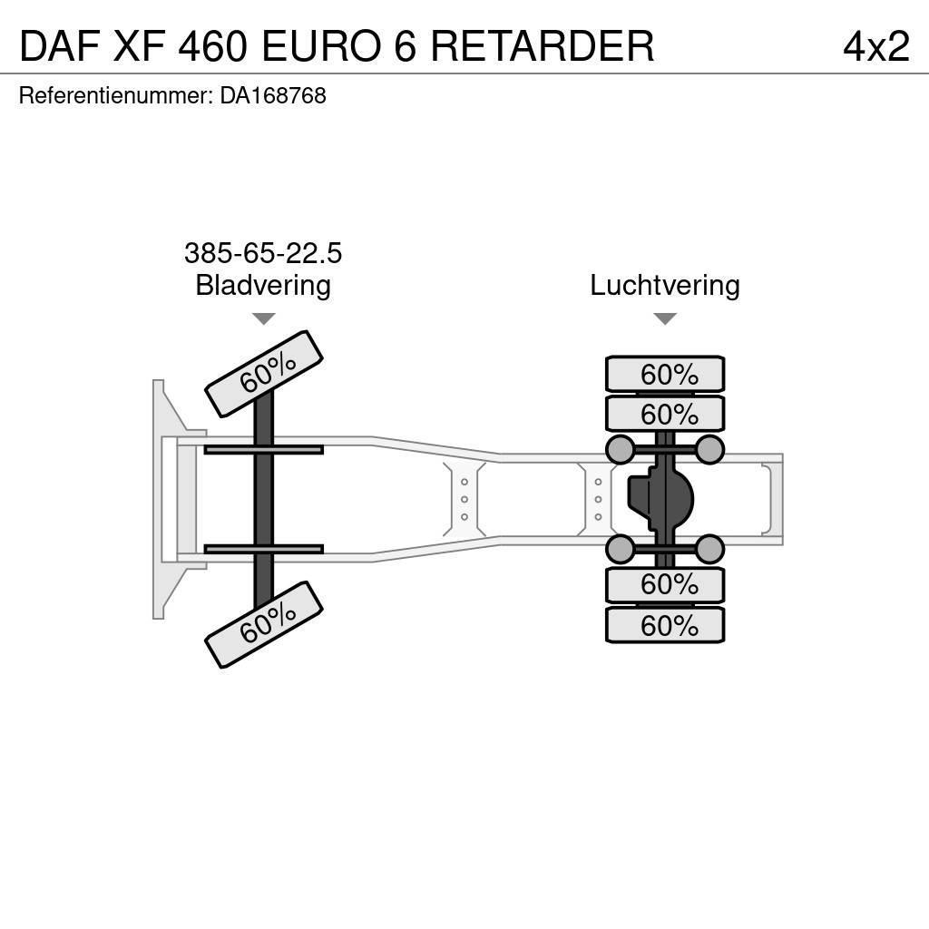 DAF XF 460 EURO 6 RETARDER Tractores (camiões)