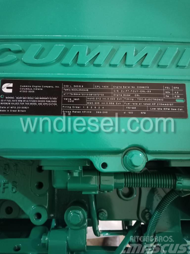 Cummins diesel engine QSL9-G3 CPL1404 Motores