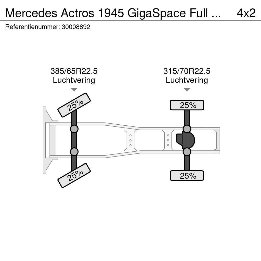 Mercedes-Benz Actros 1945 GigaSpace Full Retarder Tractores (camiões)