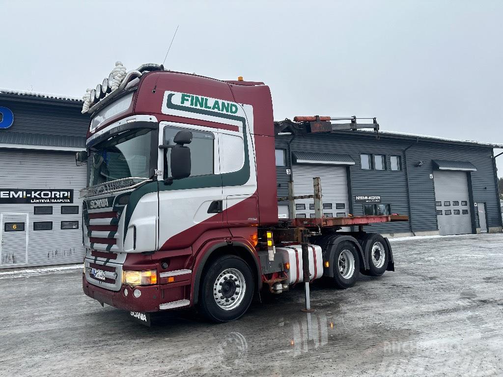 Scania R500 6x2 hiab nosturilla Tractores (camiões)