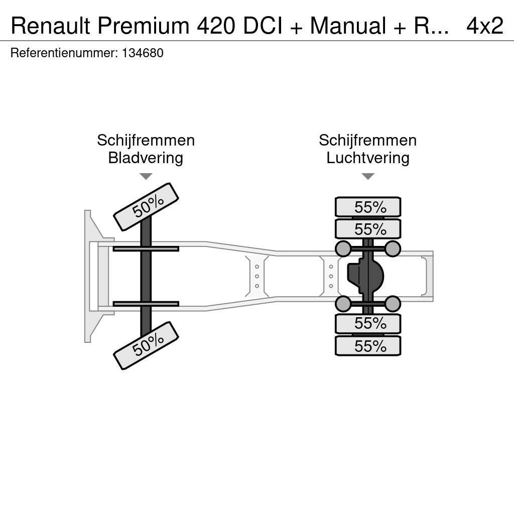 Renault Premium 420 DCI + Manual + Retarder Tractores (camiões)
