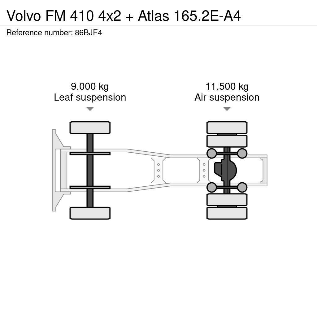 Volvo FM 410 4x2 + Atlas 165.2E-A4 Tractores (camiões)