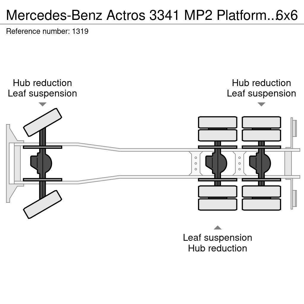 Mercedes-Benz Actros 3341 MP2 Platform Twistlocks for 20ft Conta Camiões estrado/caixa aberta