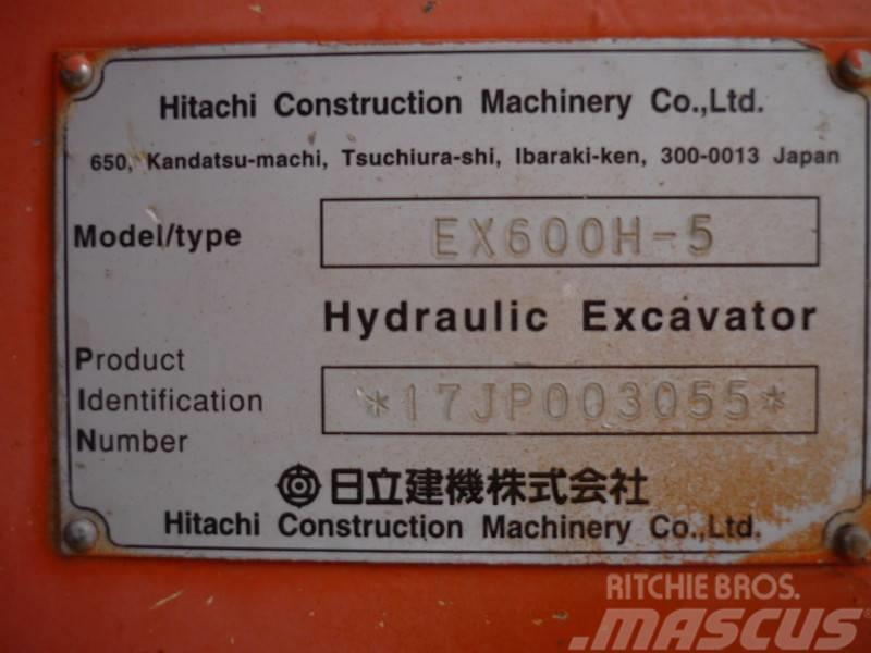 Hitachi EX 600 H-5 Escavadoras de rastos