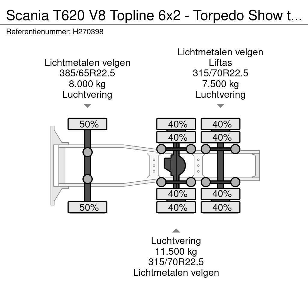 Scania T620 V8 Topline 6x2 - Torpedo Show truck - Custom Tractores (camiões)