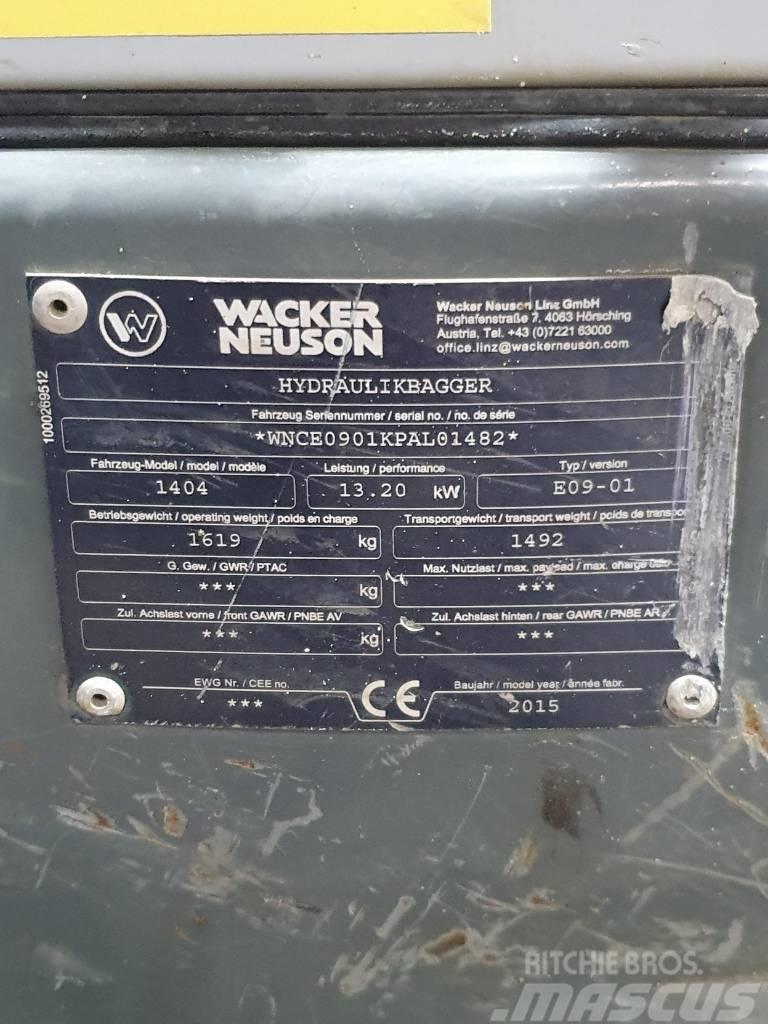Wacker Neuson 1404 (E09-01) Mini Escavadoras <7t