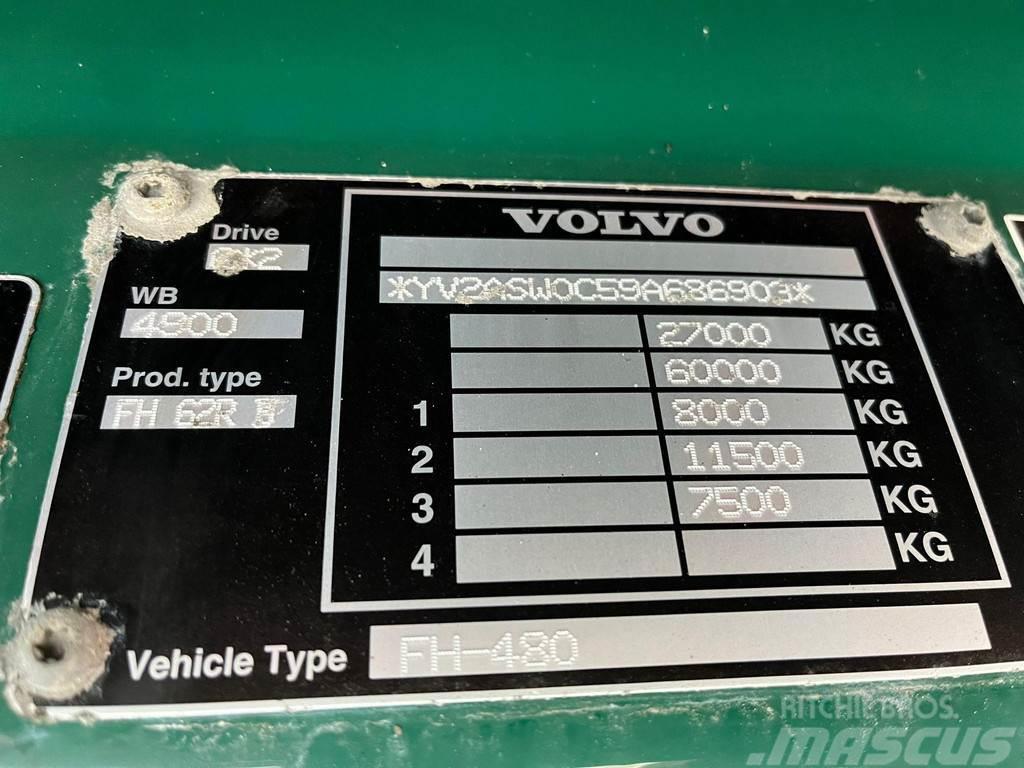 Volvo FH 480 6x2*4 HMF 2420 K5 / PLATFORM L=7116 mm / HY Camiões grua
