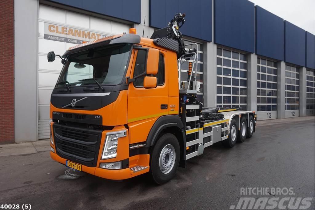 Volvo FM 420 8x2 HMF 28 ton/meter laadkraan Camiões Ampliroll