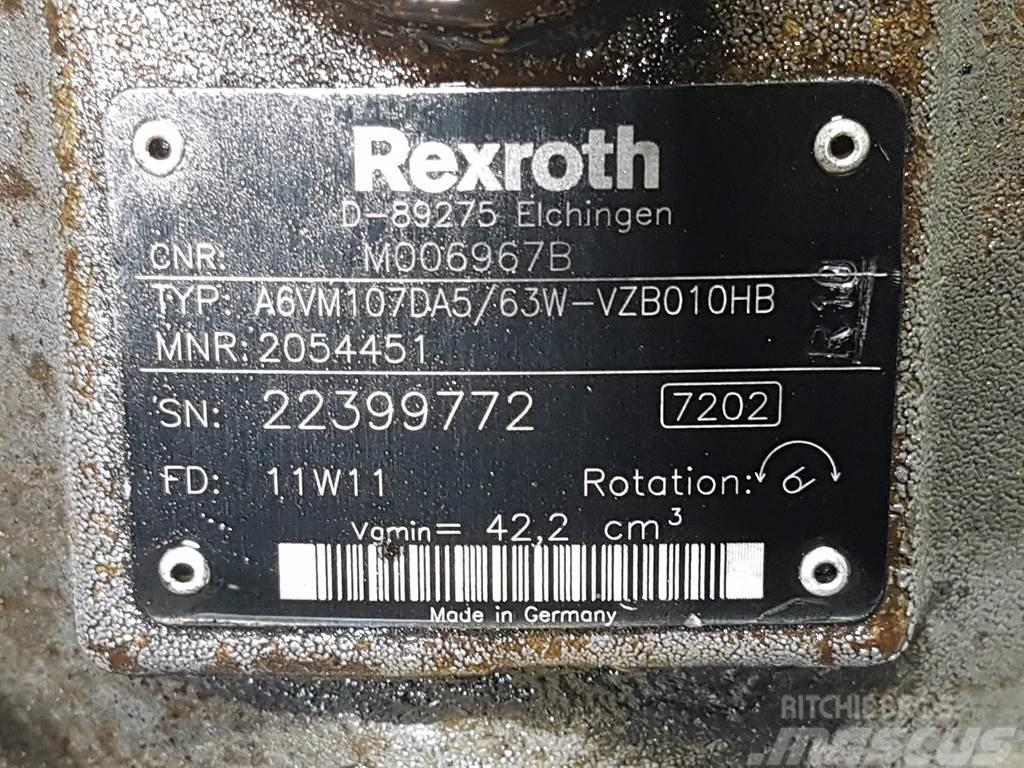 Rexroth A6VM107DA5/63W-R902054451-Drive motor/Fahrmotor Hidráulica