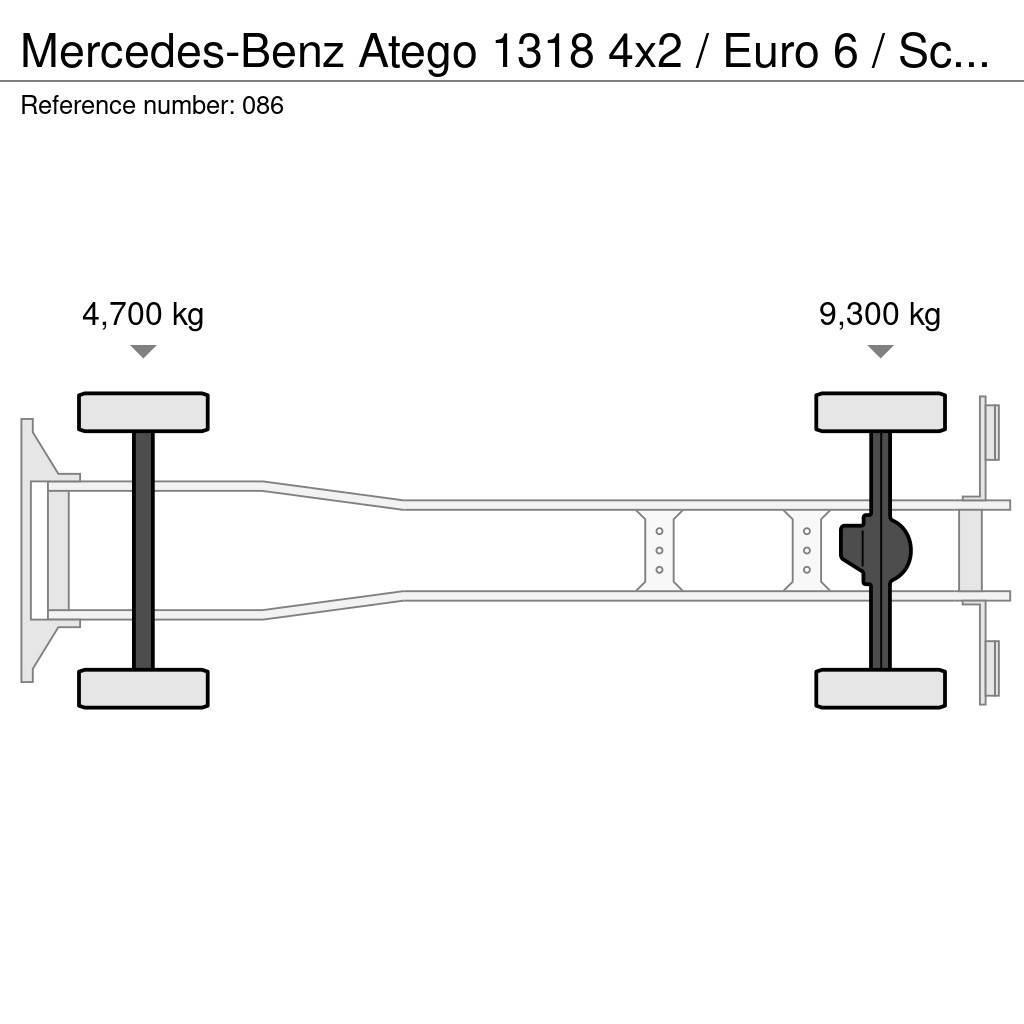 Mercedes-Benz Atego 1318 4x2 / Euro 6 / Schaltung 1218 Camiões de chassis e cabine
