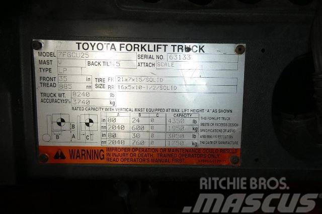 Toyota 7FGCU25 Empilhadores - Outros