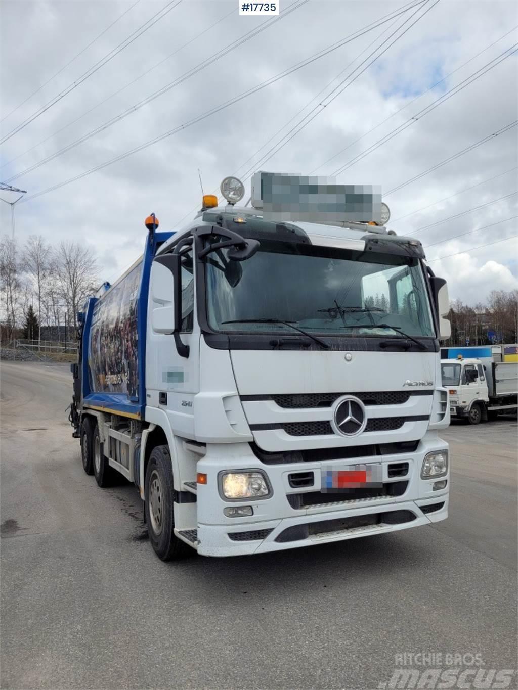 Mercedes-Benz Actros 2541 1-chamber Compactor truck w/ Joab supe Camiões de lixo