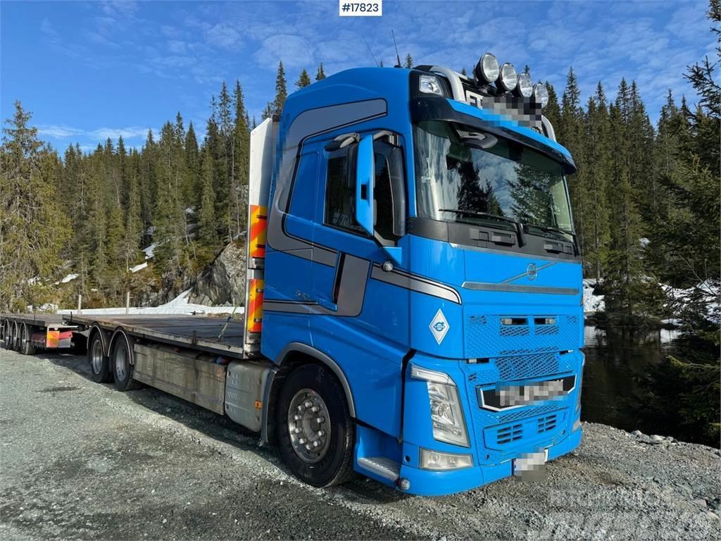 Volvo Fh 540 6x2 barrack truck w/ Trailer - bygg trailer Camiões estrado/caixa aberta