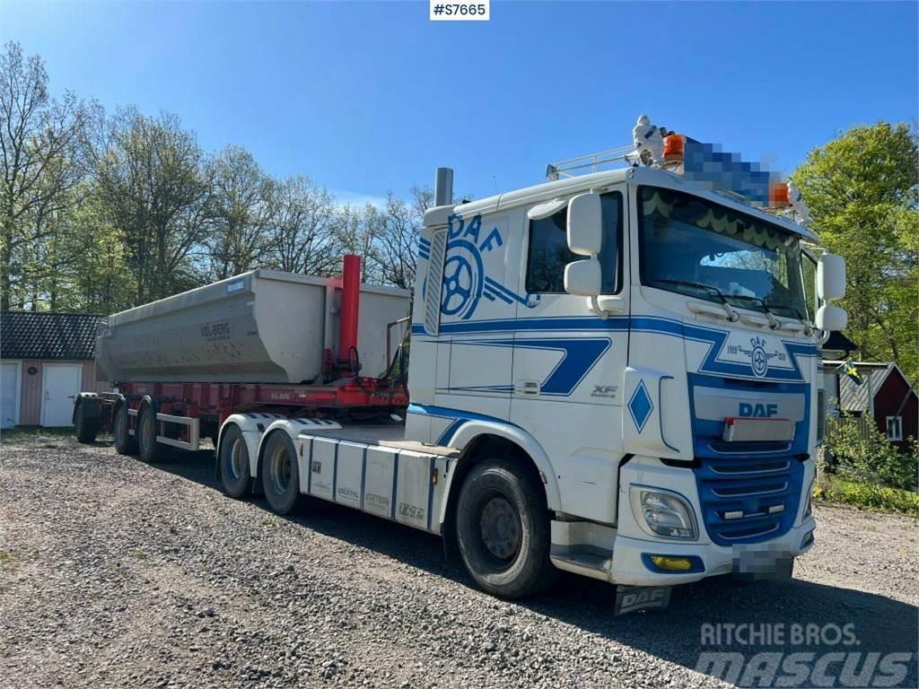 DAF XF 510 FTT tractor head with tipper trailer Tractores (camiões)