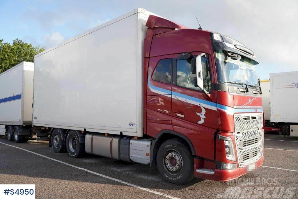 Volvo FH16 750 Box truck, SEE VIDEO Camiões de caixa fechada
