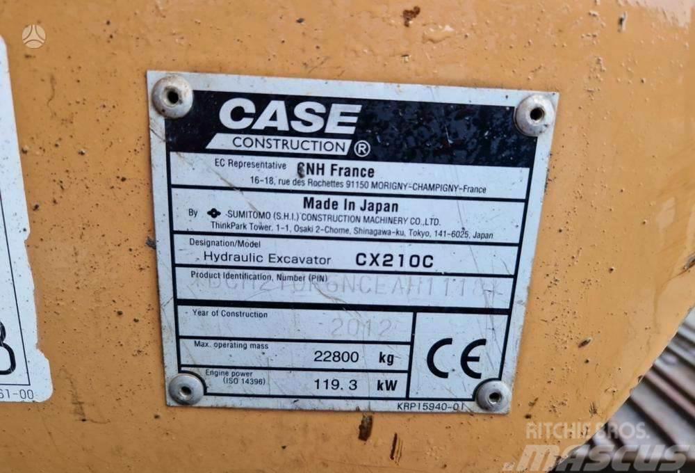 CASE CX210C garantija 300val jau LT Escavadoras de rastos
