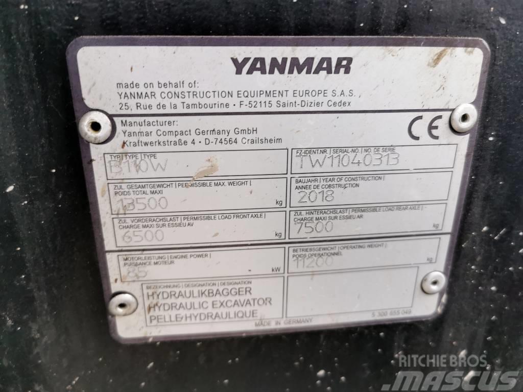 Yanmar B110W mit HS08 Wheeled excavators