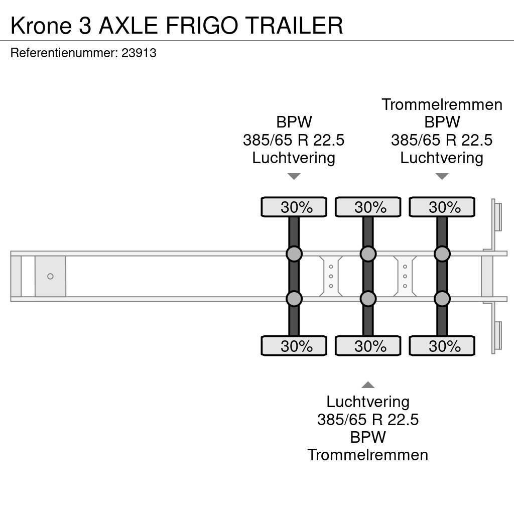 Krone 3 AXLE FRIGO TRAILER Semi Reboques Isotérmicos