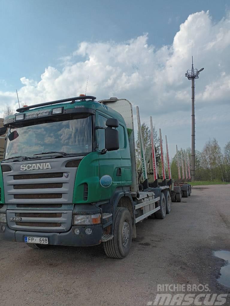 Scania R 420 Camiões de transporte de troncos