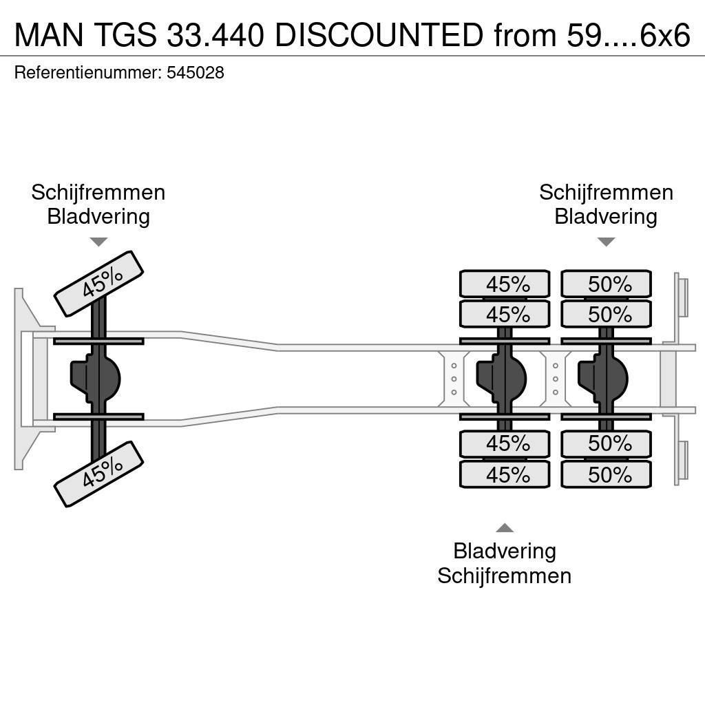 MAN TGS 33.440 DISCOUNTED from 59.950,- !!! + Euro 5 + Camiões basculantes
