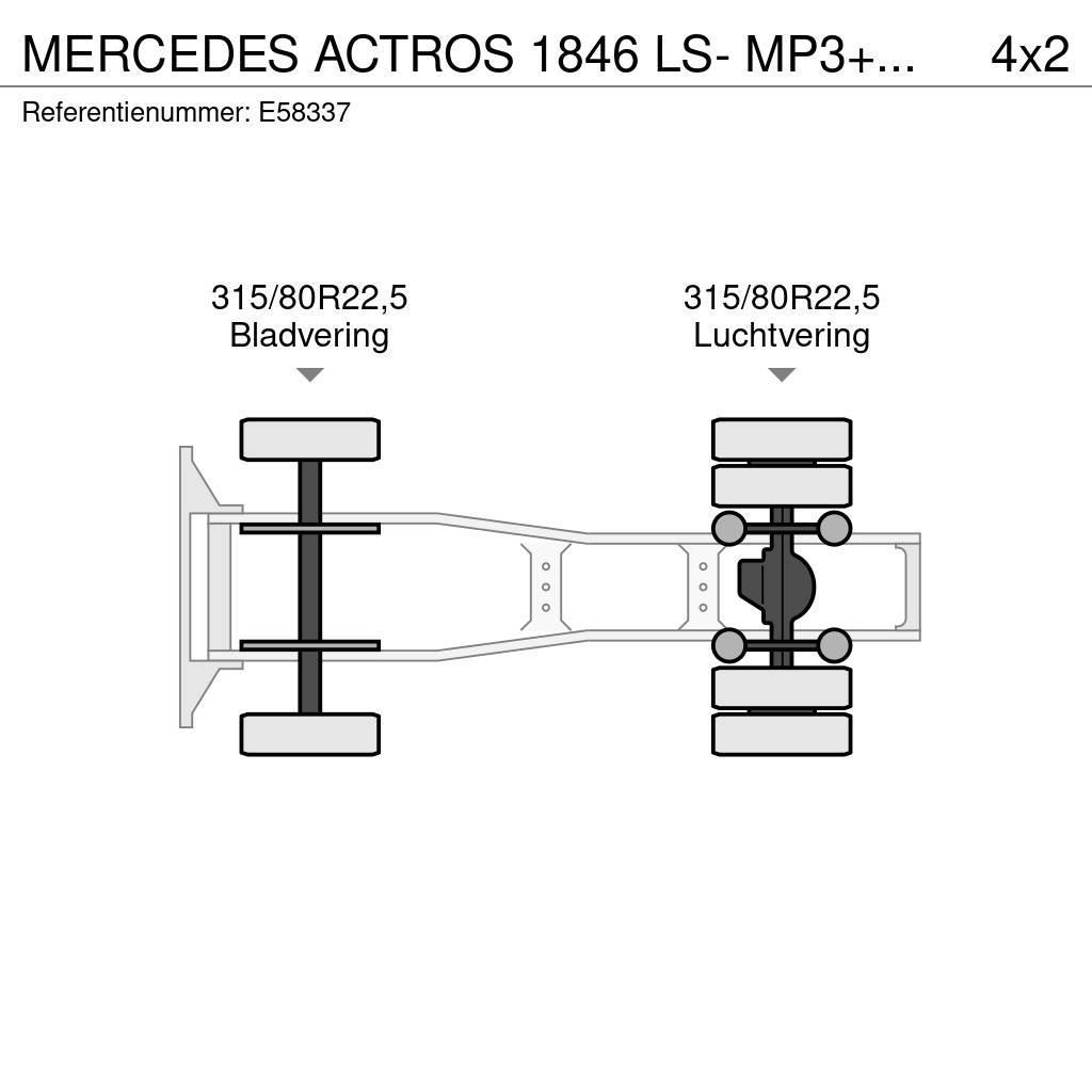 Mercedes-Benz ACTROS 1846 LS- MP3+HYDR.+ADR Tractores (camiões)