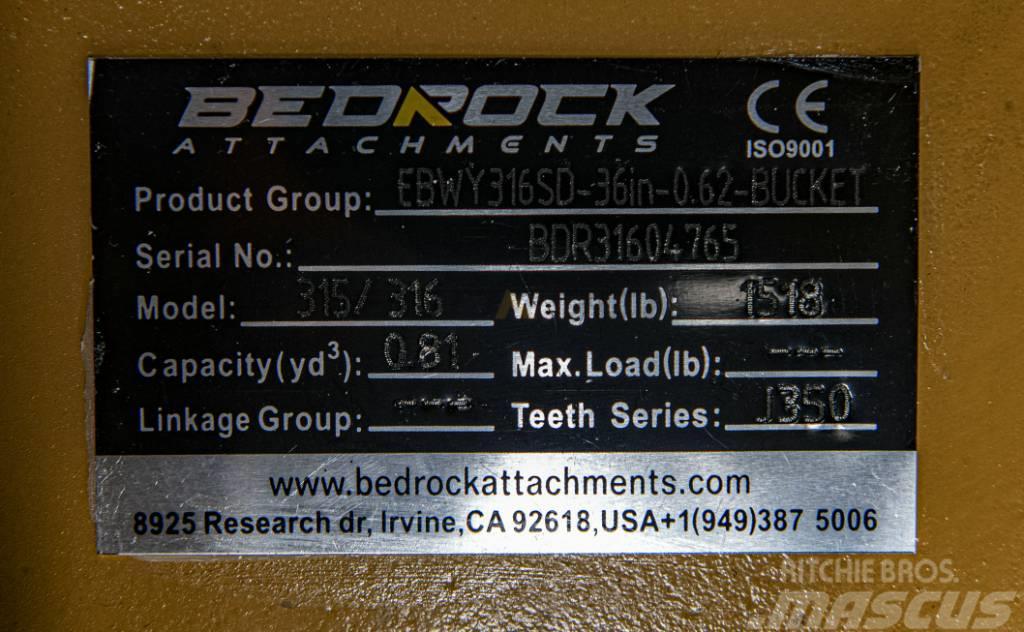 CAT 36" Severe Rock Bucket CAT 315D/F,316E/F,318D2/F Outros componentes