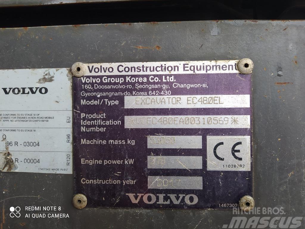 Volvo EC 480 E L ME Escavadoras de rastos