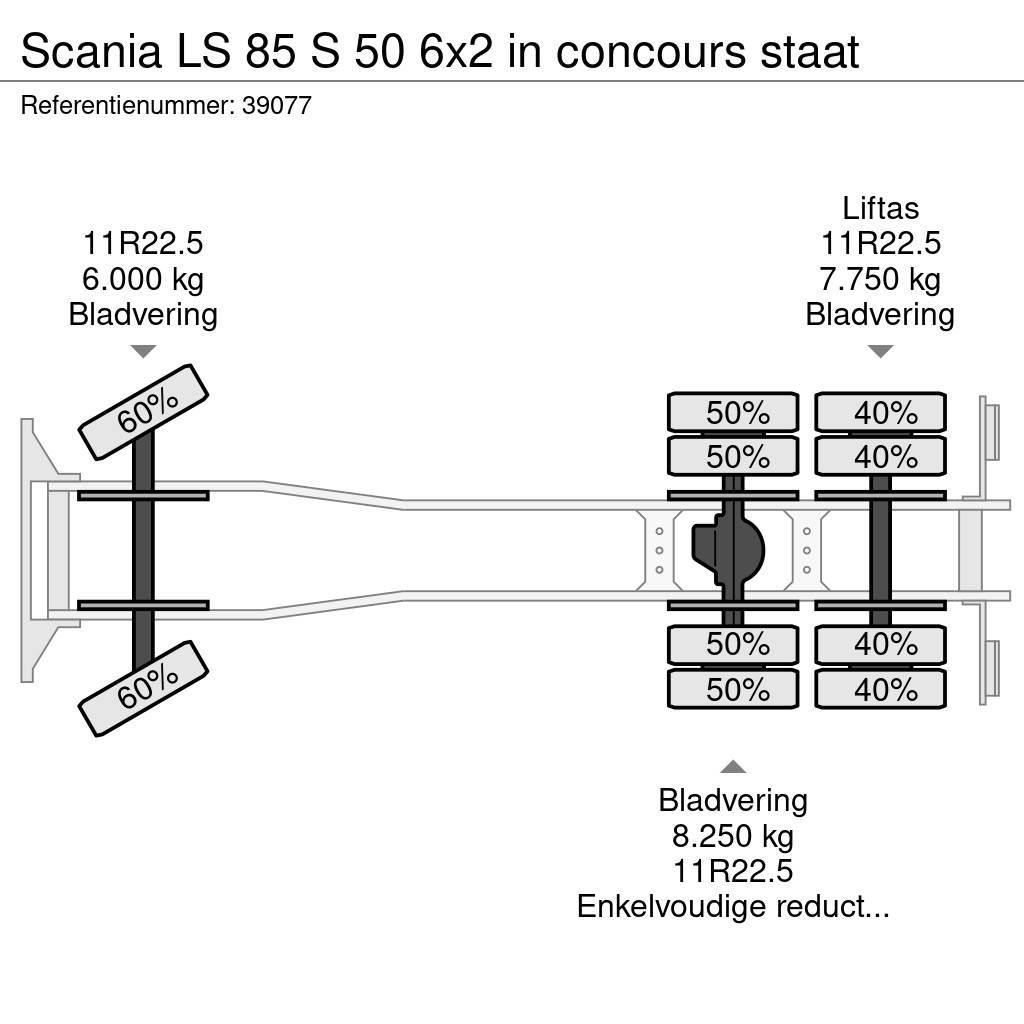 Scania LS 85 S 50 6x2 in concours staat Camiões de caixa fechada