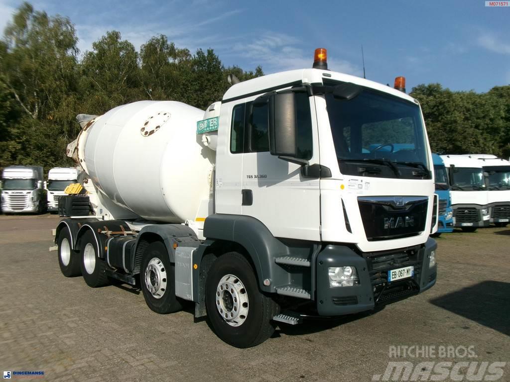 MAN TGS 32.360 8X4 Euro 6 Imer concrete mixer 9 m3 Camiões de betão