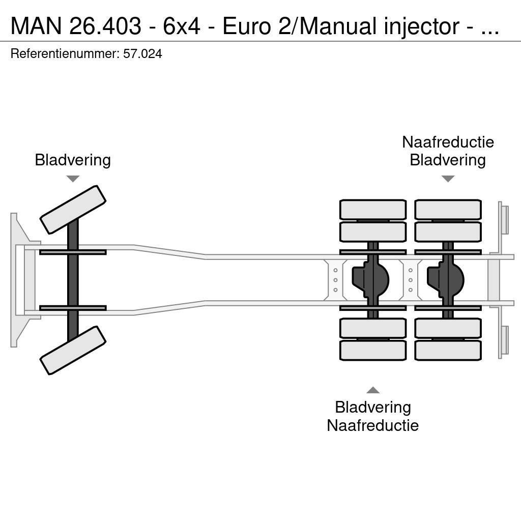 MAN 26.403 - 6x4 - Euro 2/Manual injector - 57.024 Camiões basculantes