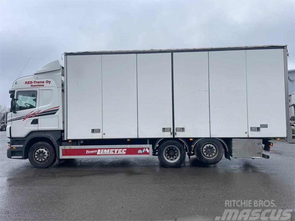 Scania R-440 6x2-4700, 7,6 m Limetec kori liukukatolla Camiões de caixa fechada