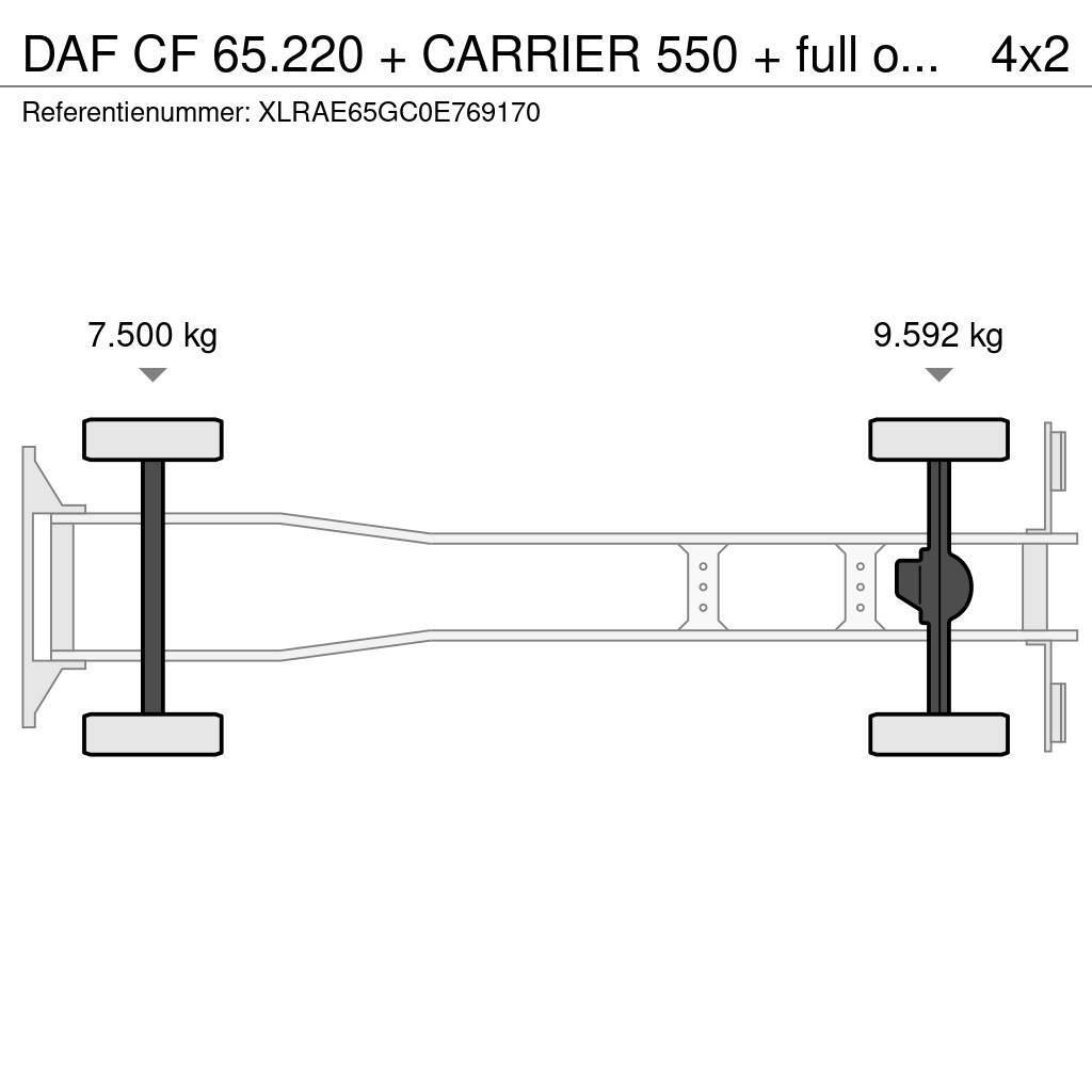 DAF CF 65.220 + CARRIER 550 + full option Camiões caixa temperatura controlada