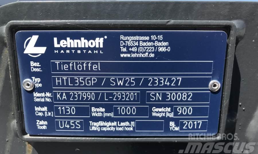 Lehnhoff 100 CM / SW25 - Tieflöffel Acessórios Retroescavadoras