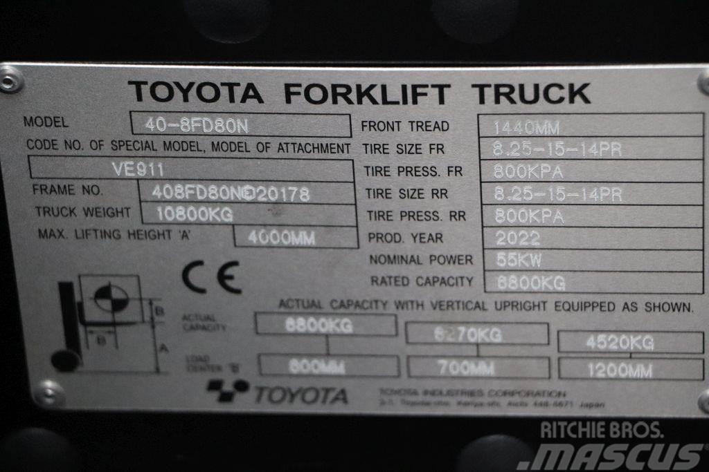Toyota 40-8FD80N Empilhadores Diesel