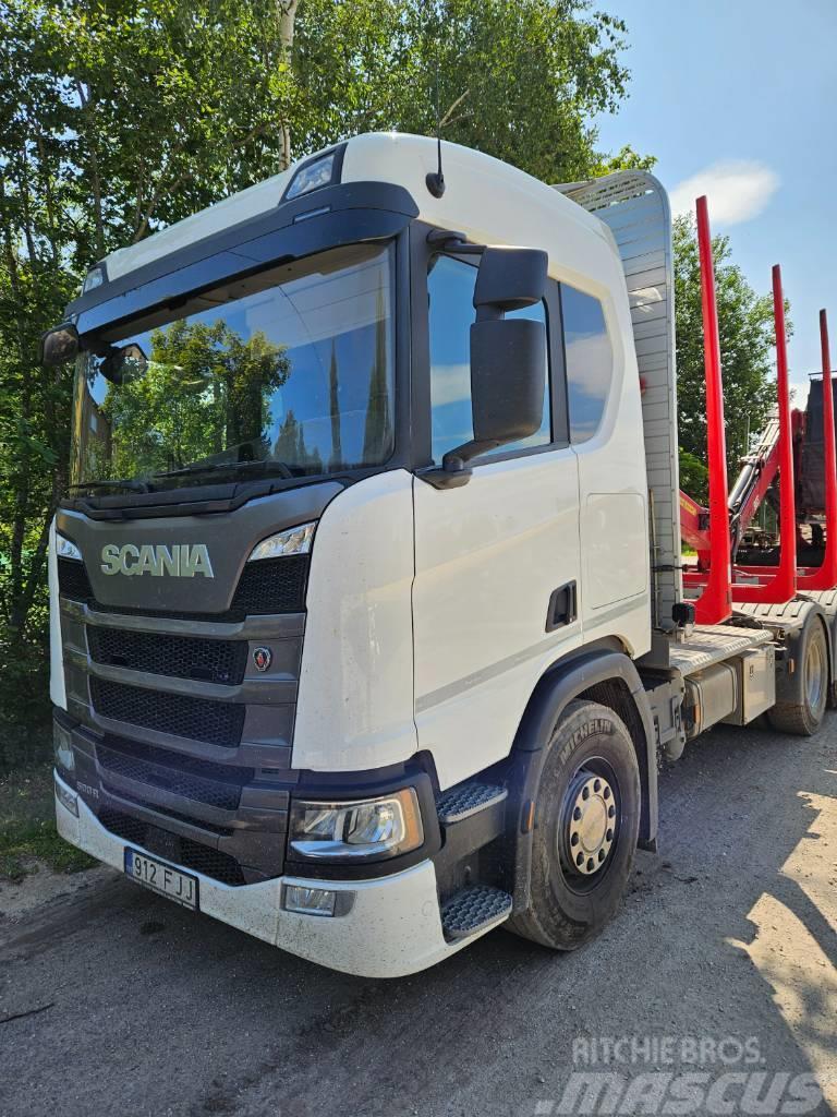 Scania 500 R Camiões de transporte de troncos
