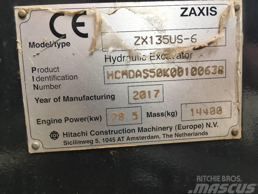 Hitachi ZX135US-6-BL Escavadoras de rastos